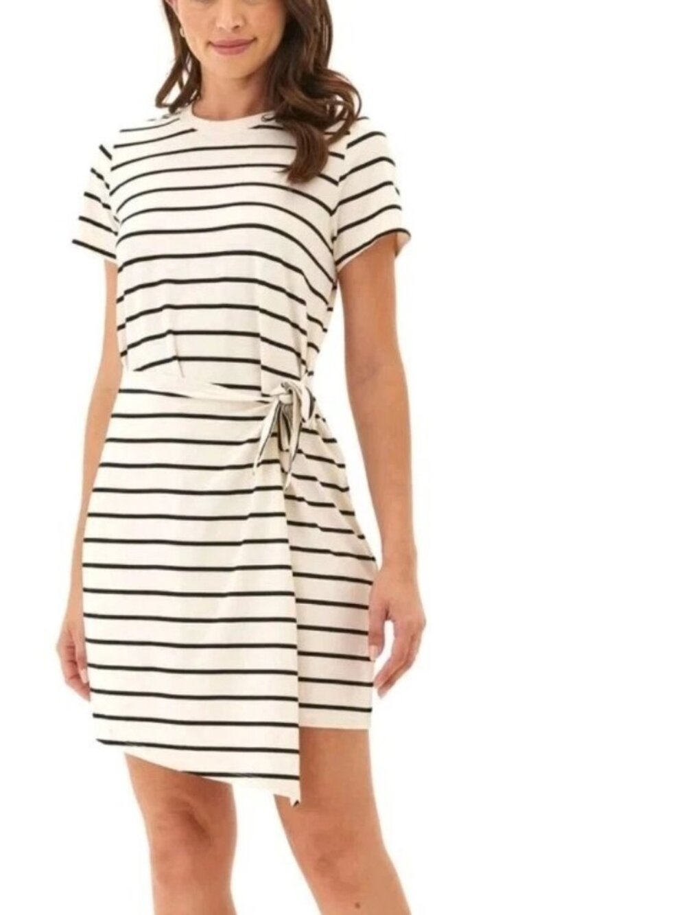 NEW Threads 4 Thought Knit Jersey Wrap Dress NWT XXL Aspen Black Stripe